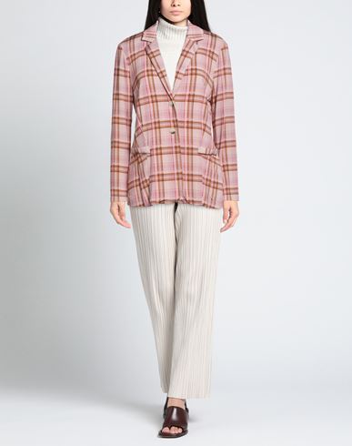 Woman Blazer Pink Size M Viscose, Elastane