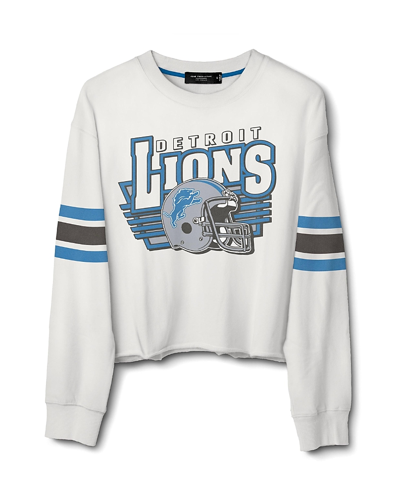 Women's Nfl Detroit Lions Kickoff Crop Crew Fleece Sweatshirt