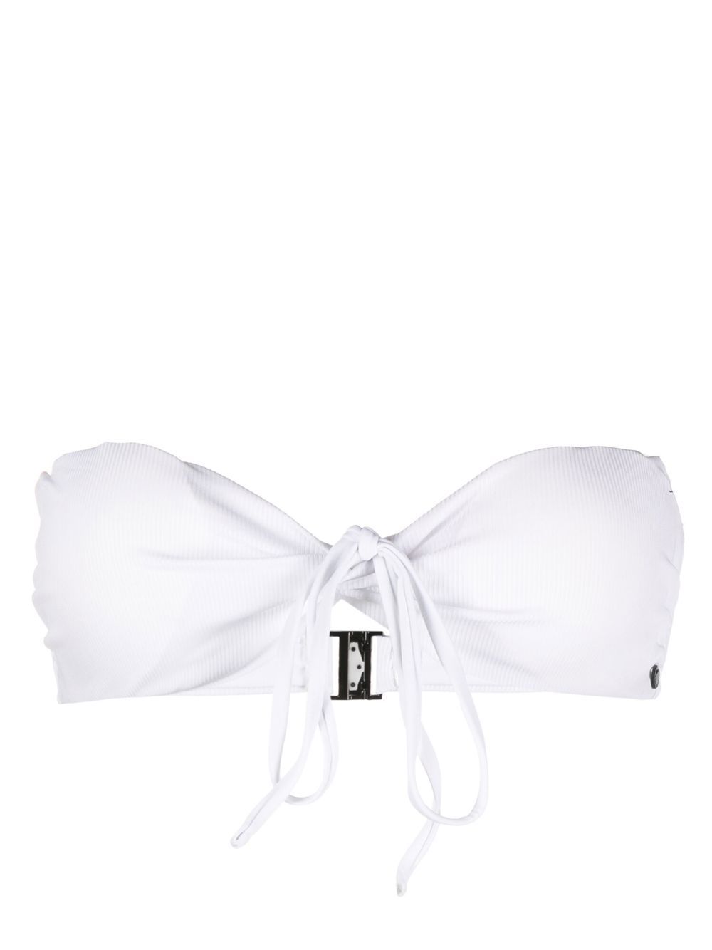 Karl DNA bandeau bikini top - White