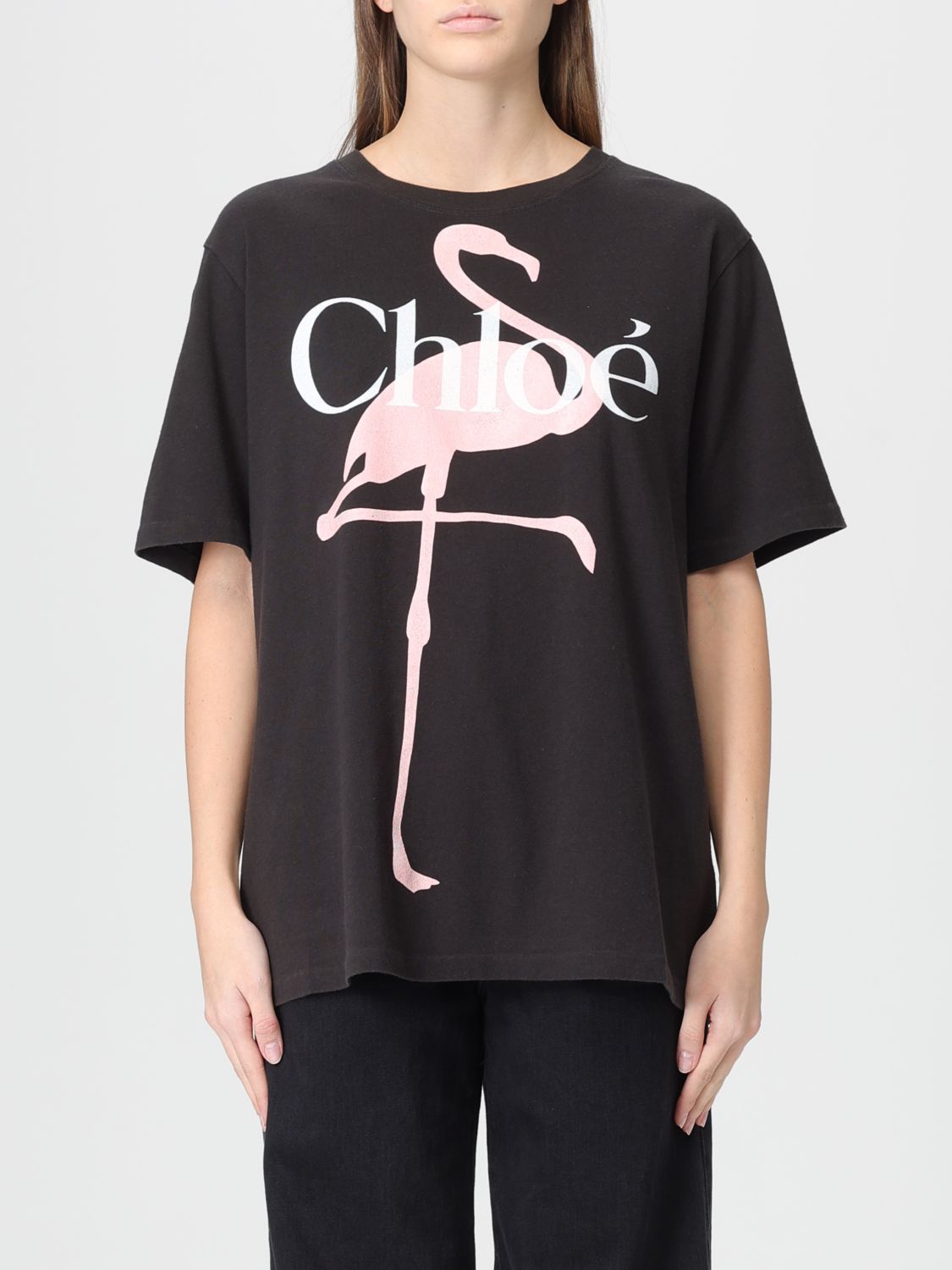 T-Shirt CHLOÉ Woman color Black