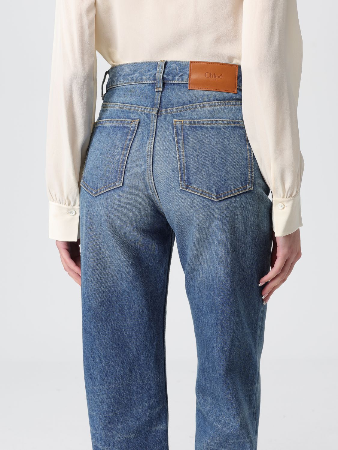 Jeans CHLOÉ Woman color Indigo
