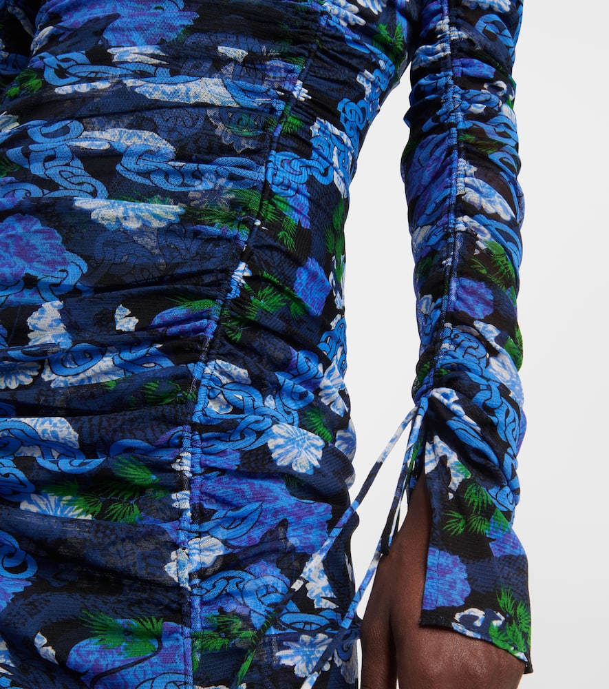 Diane Von Furstenberg | Diane von Furstenberg Corinne printed mesh midi  dress | Realry