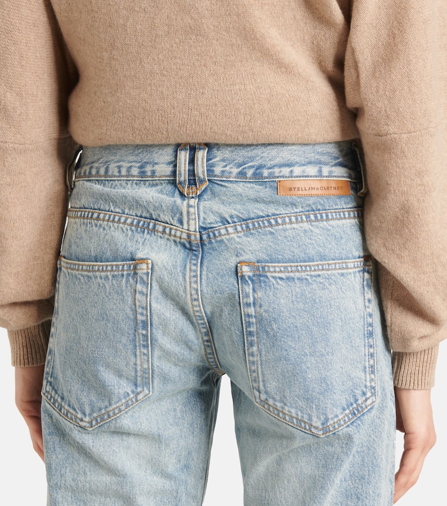 Low-rise wide-leg jeans