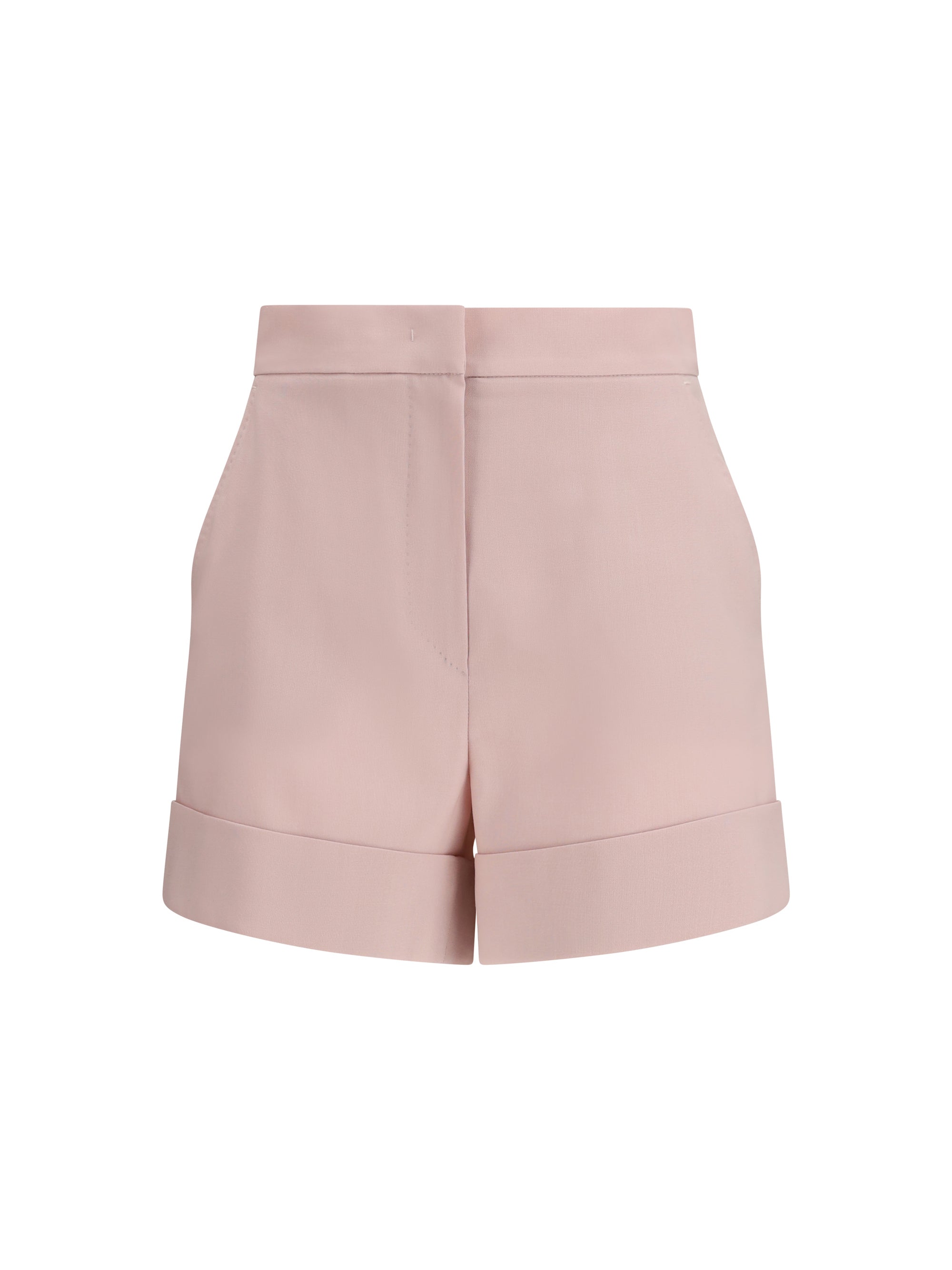 Mohair and Silk Canvas Bermuda Shorts — Beige