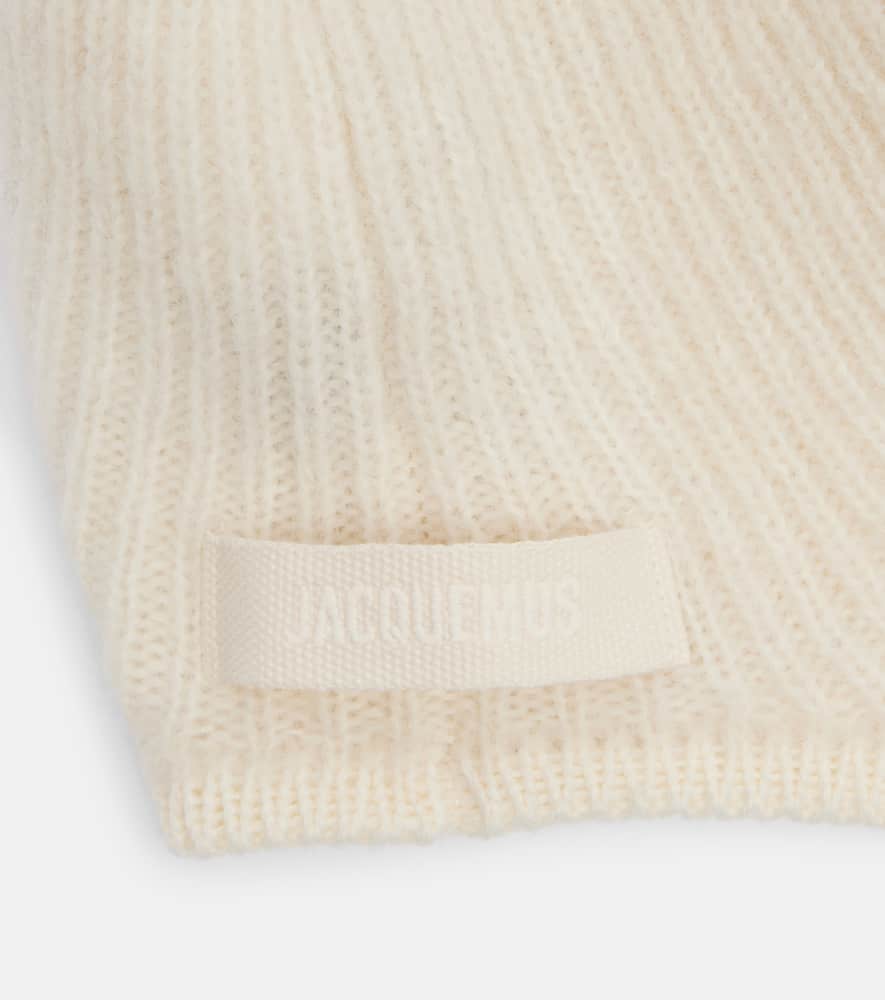 Gros Grain alpaca-blend hood