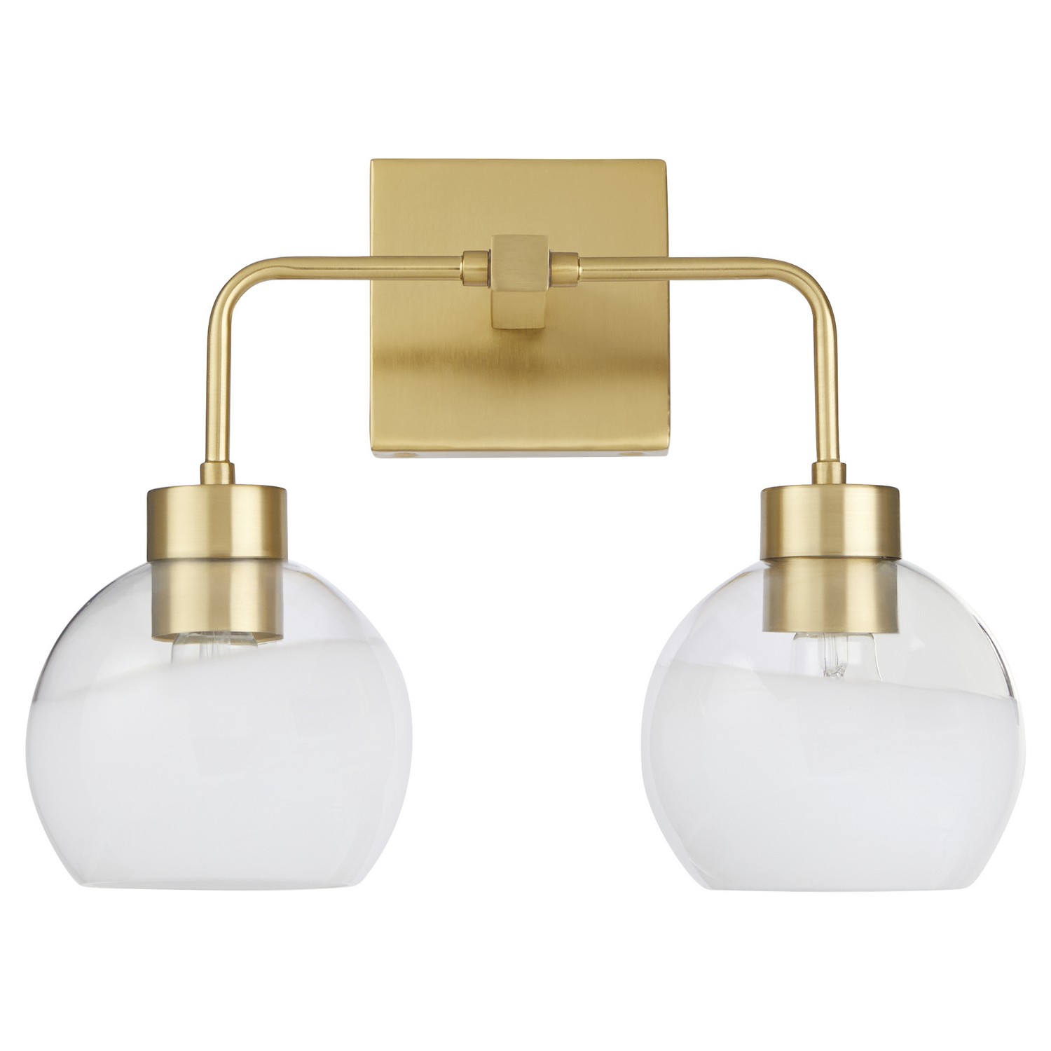 Aged Brass Bathroom Vanity Light from the Lacy Collection