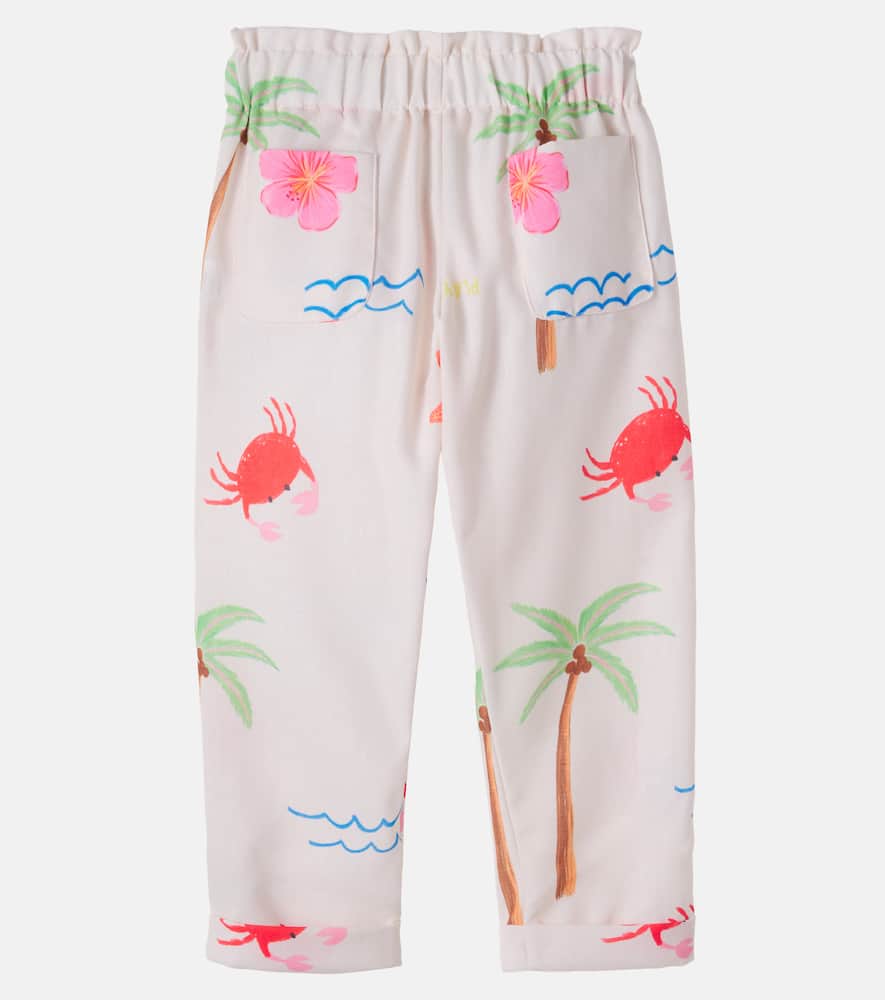 Printed cotton pants