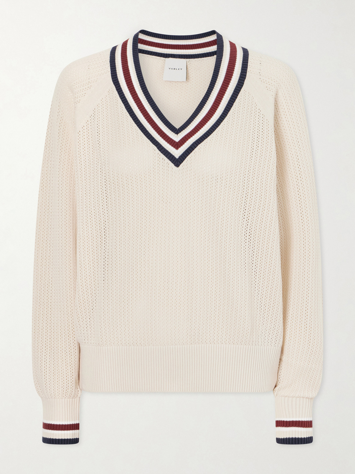 Open-knit Cotton Sweater - Cream