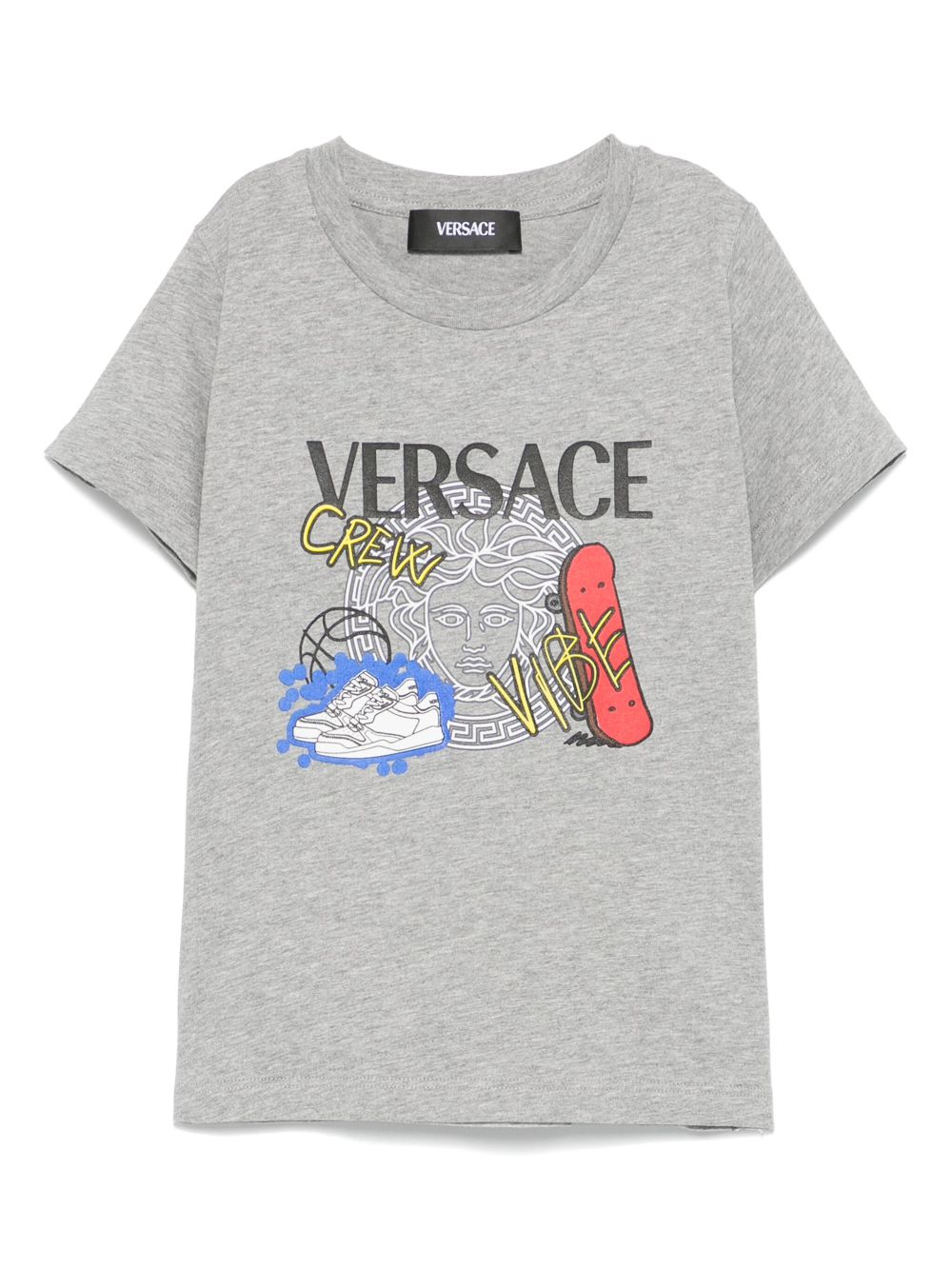 Medusa-print T-shirt - Grey