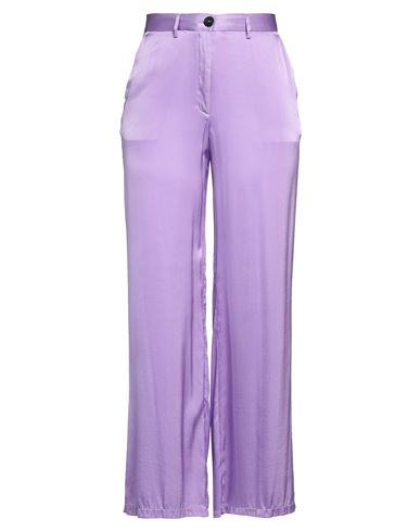 Forte_forte Woman Pants Purple Size 0 Silk, Elastane