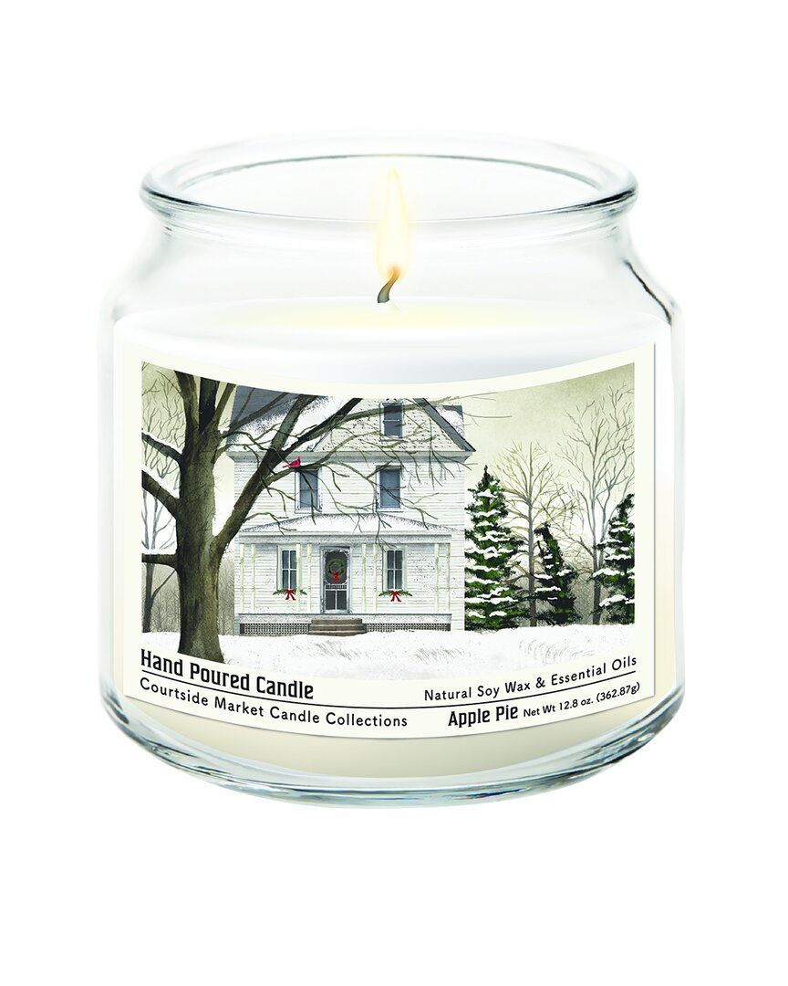 White Christmas Candle