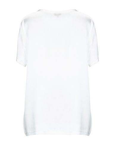 Woman Top White Size L Silk, Lycra
