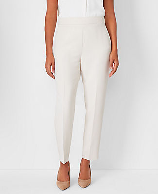 Ann Taylor The Side Zip Ankle Pant in Fluid Crepe — Curvy Fit