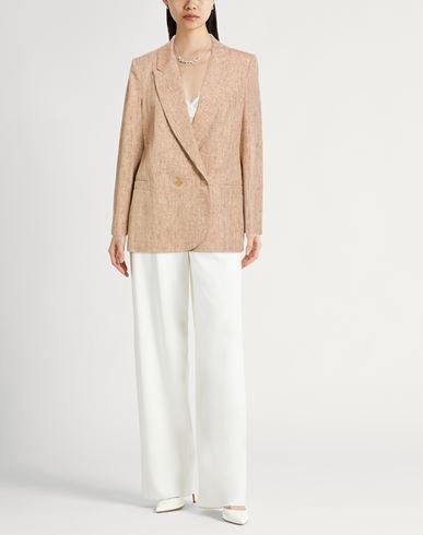 Forte_forte Woman Blazer Sand Size 0 Linen, Cotton, Polyester, Polyamide