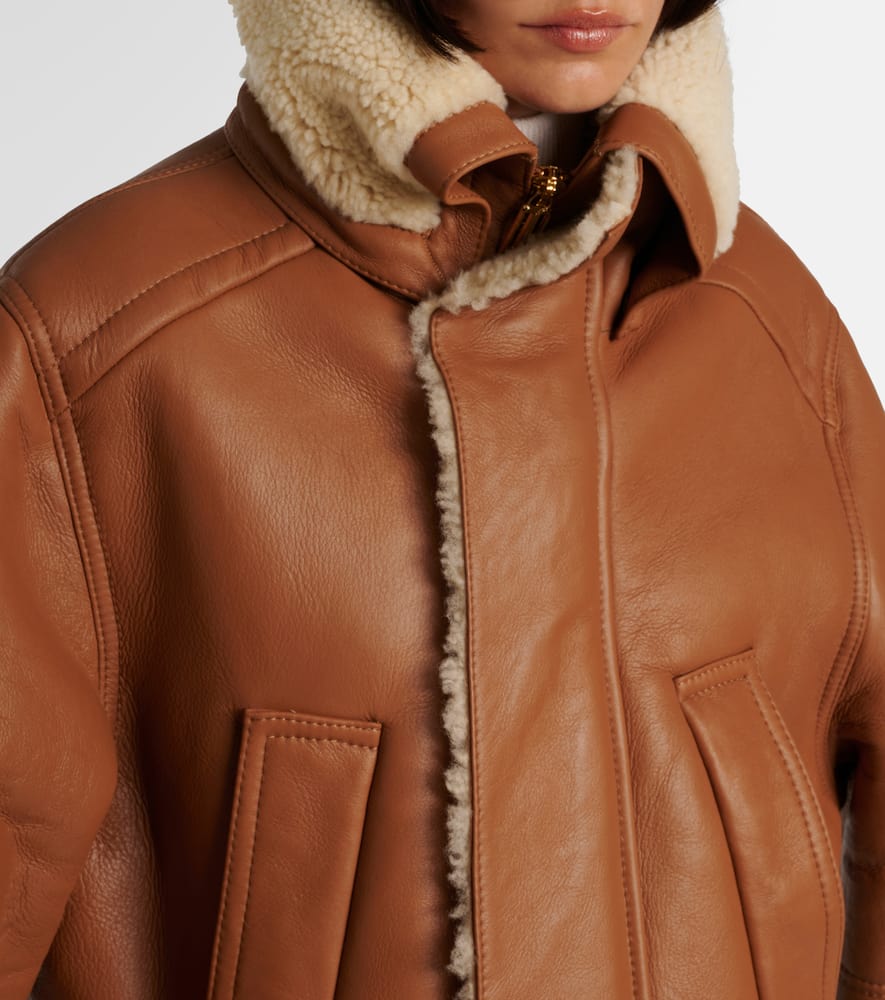 Shearling-lined coat