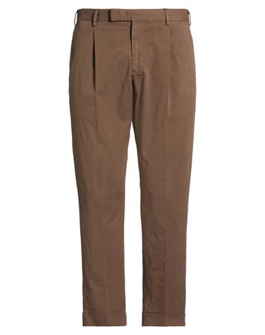 Man Pants Brown Size 34 Cotton, Elastane