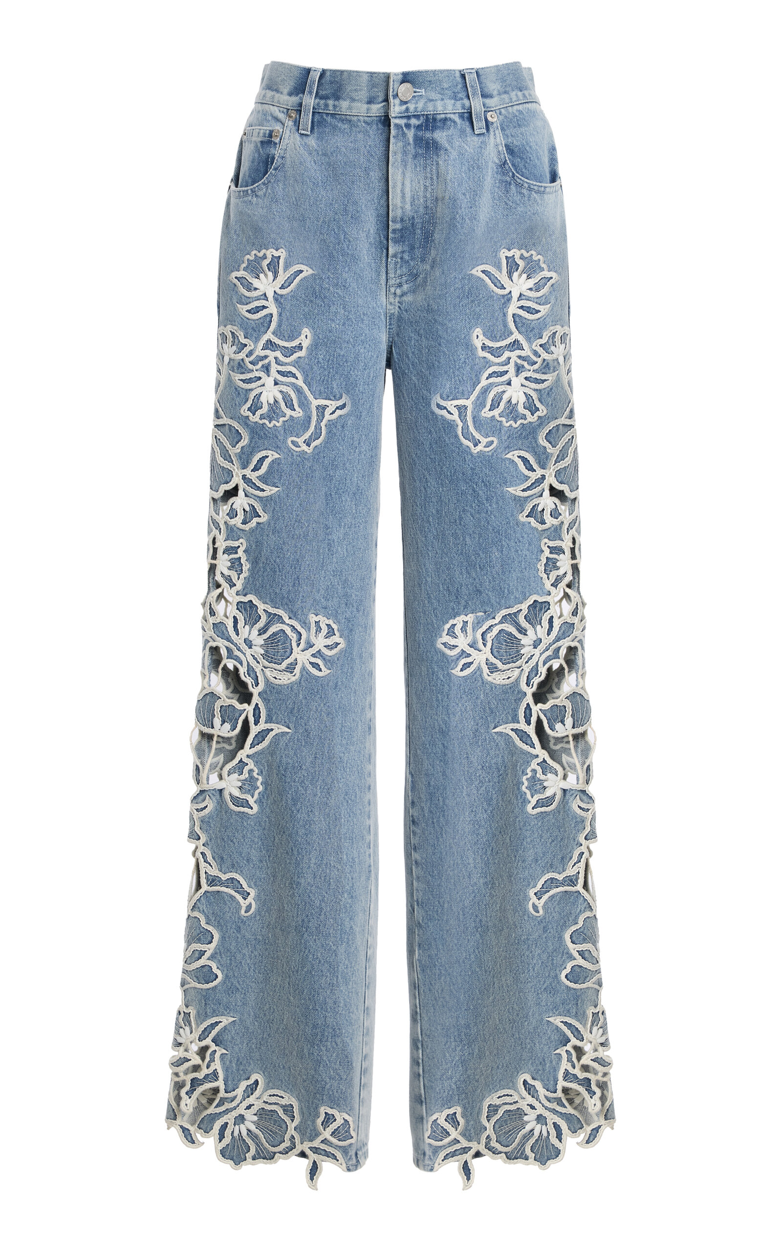 Porter Rigid Mid-Rise Wide-Leg Jeans - Moda Operandi