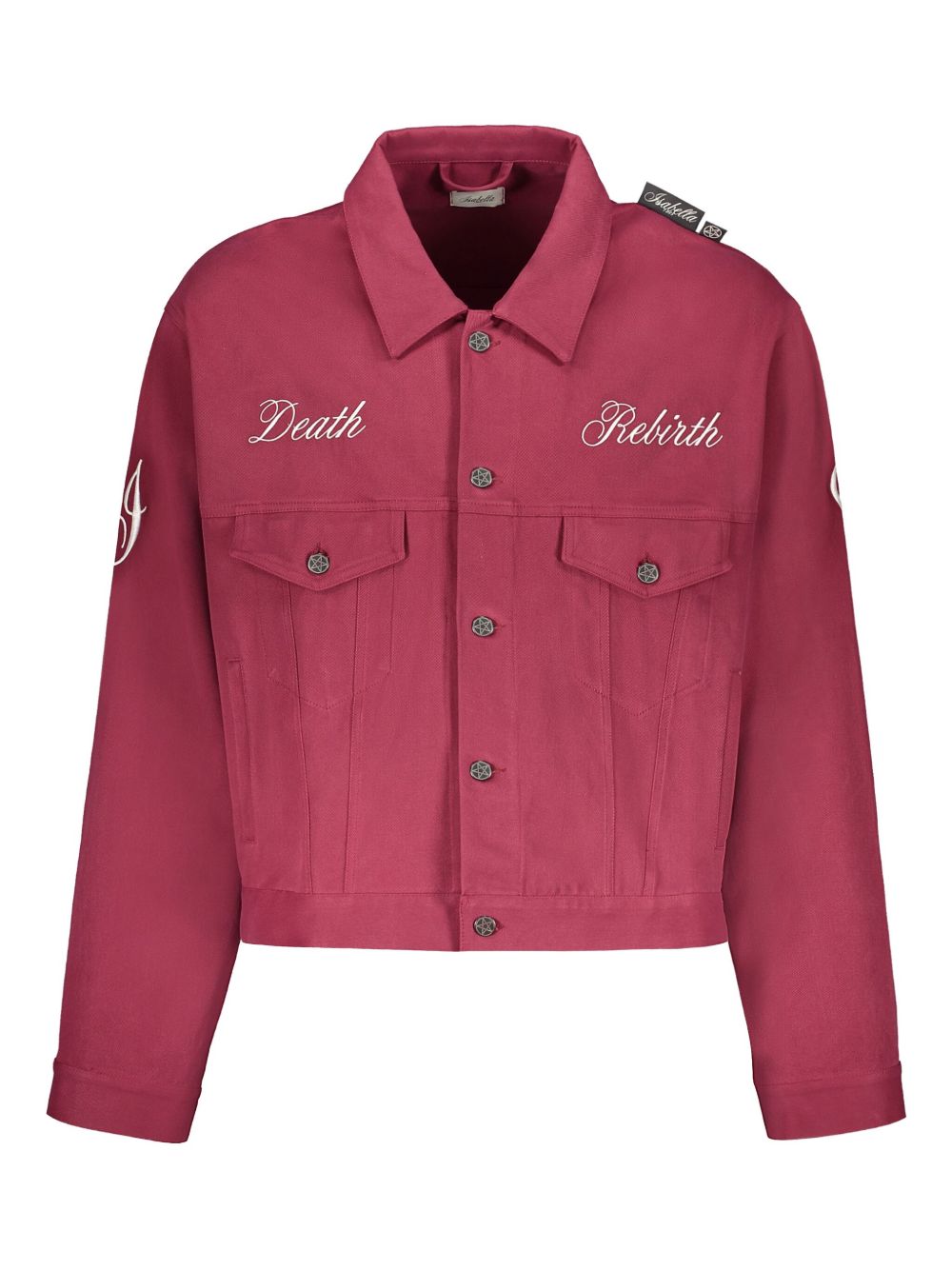 Isabella 1985 embroidered-design cotton jacket