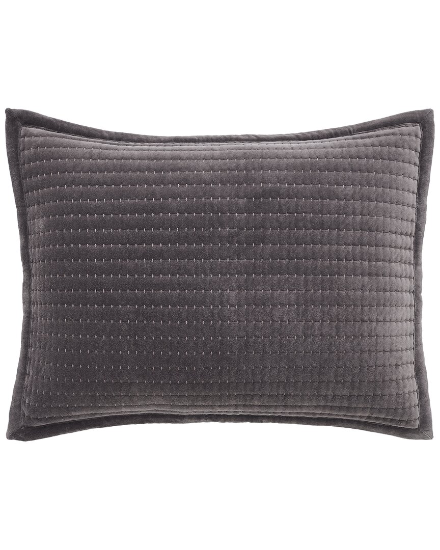 Milton Channel Stitched Velvet Coverlet Sham