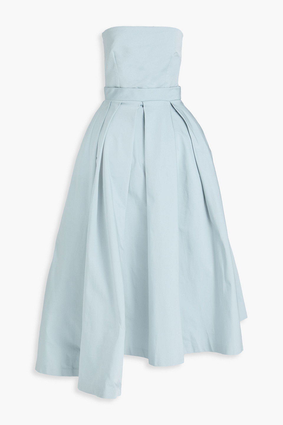 Lola strapless faille maxi dress - Blue - FR 36