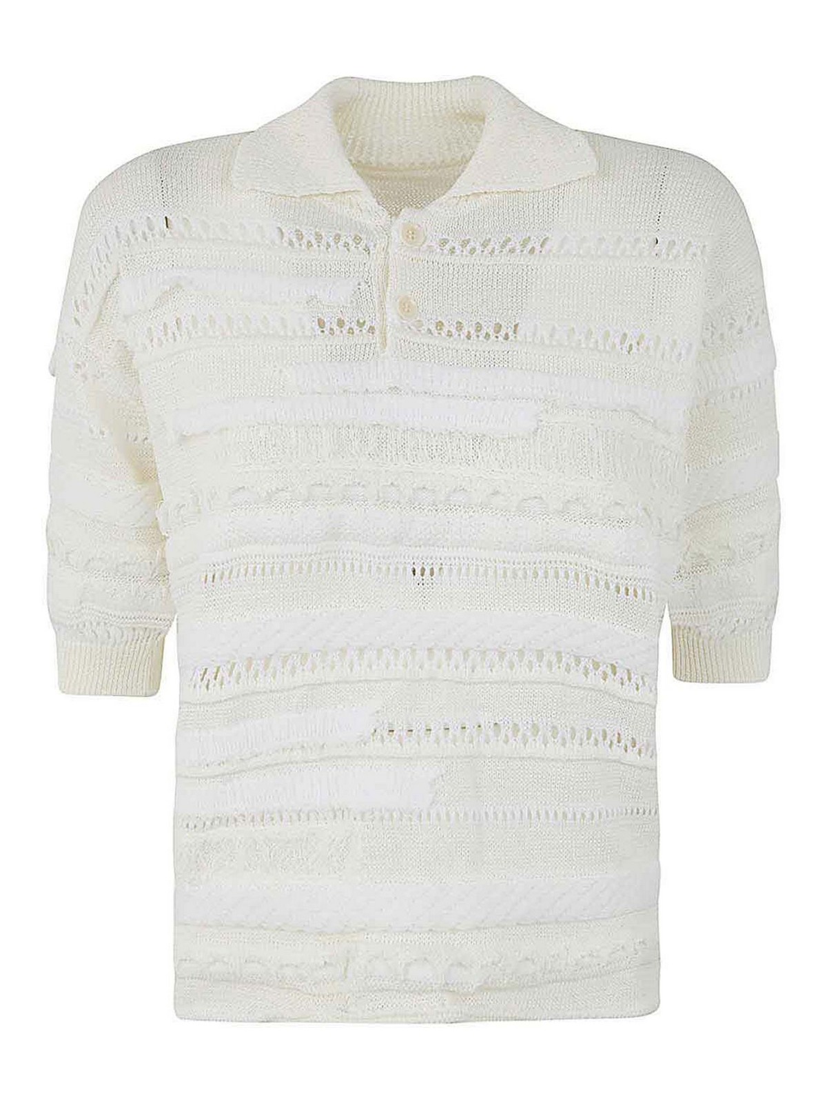 Half sleeve pullover with collar