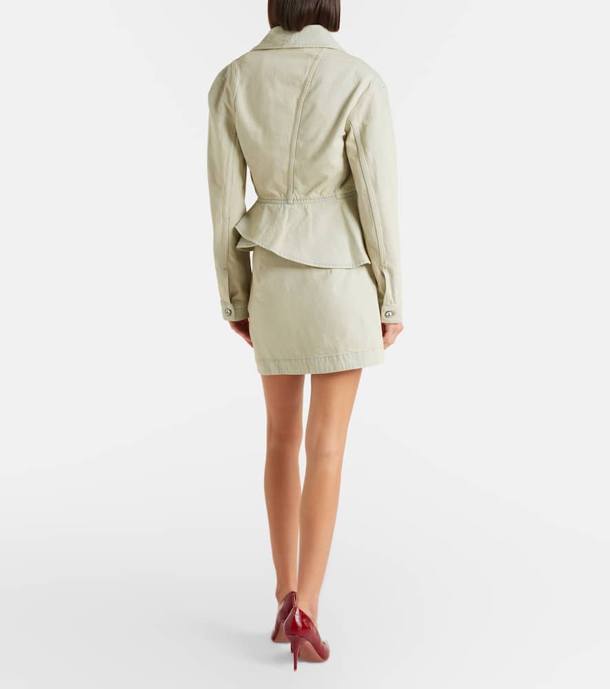 Rita faded denim miniskirt