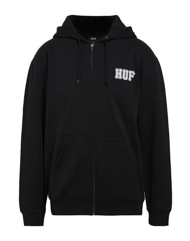 Man Sweatshirt Black Size L Cotton, Polyester