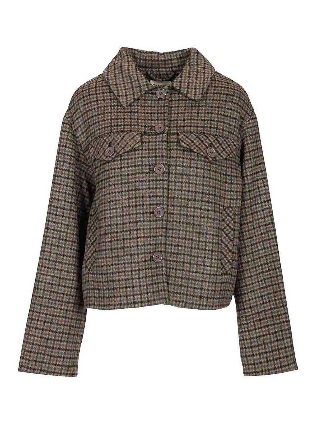 P. A.R. O.S. H. Fringed Jacket Jackets Grey