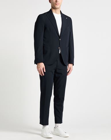 Man Suit Midnight blue Size 40 Polyester, Viscose, Elastane