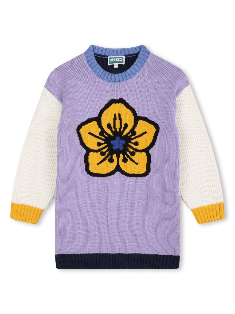 Boke Flower knitted dress - Purple