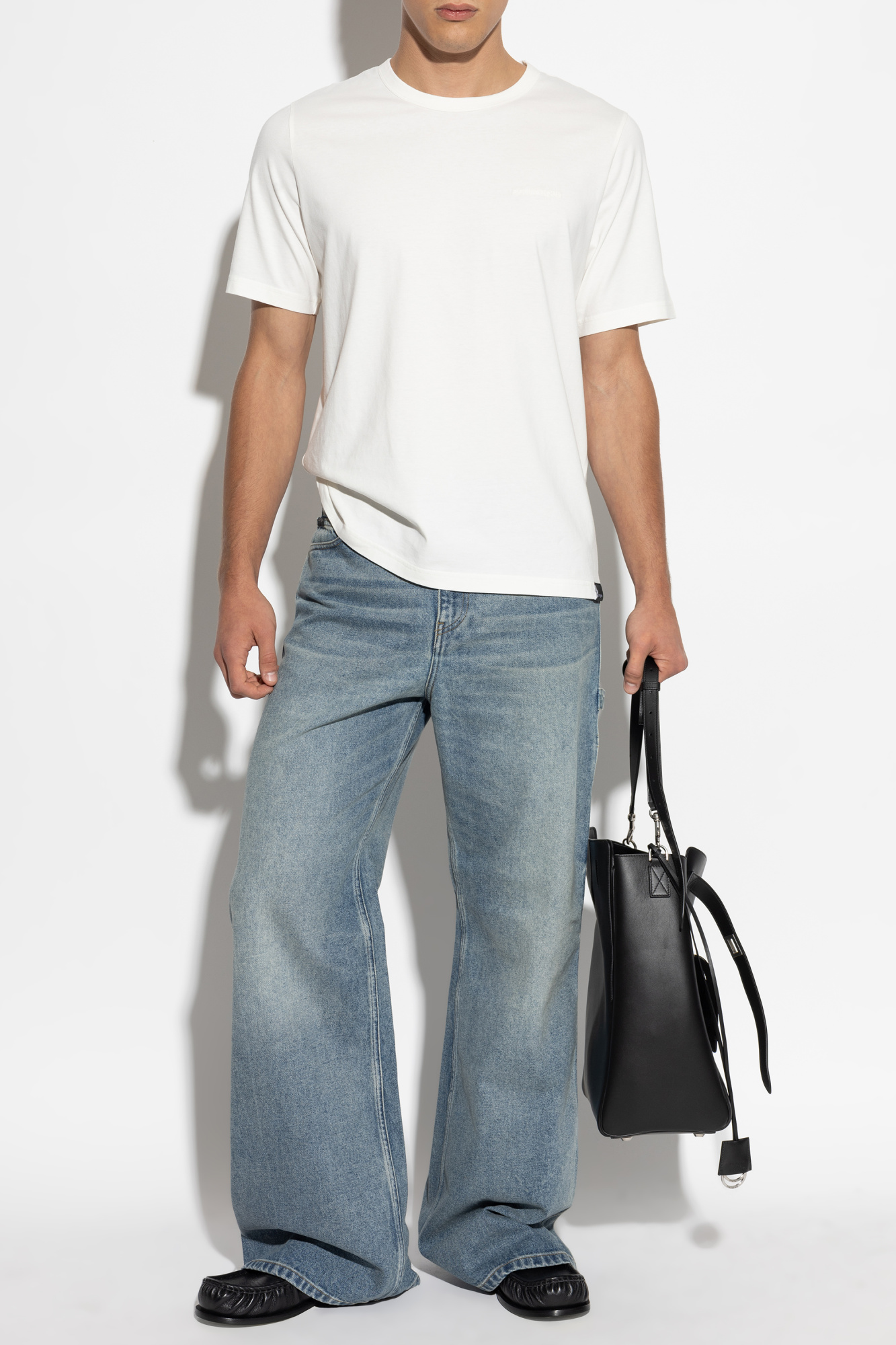 Jeans With Logo, Men's, Blue
