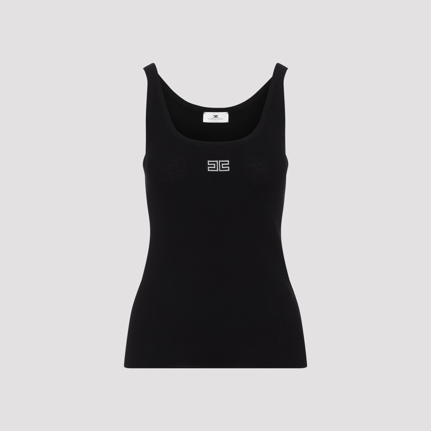 Wool Knit Top with Stretch Detail