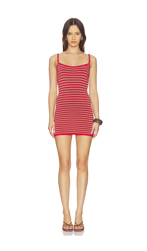Tiger mist vestido reverie knit beaded mini en color rojo L también en XL