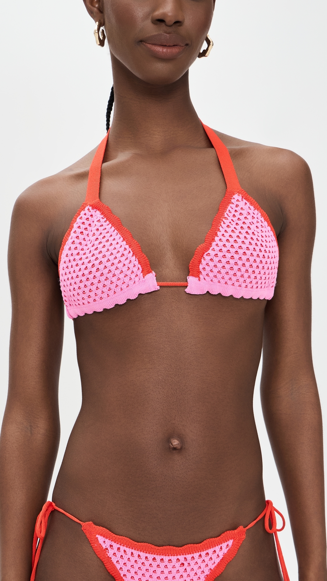 Wren Crochet Triangle Top Rose