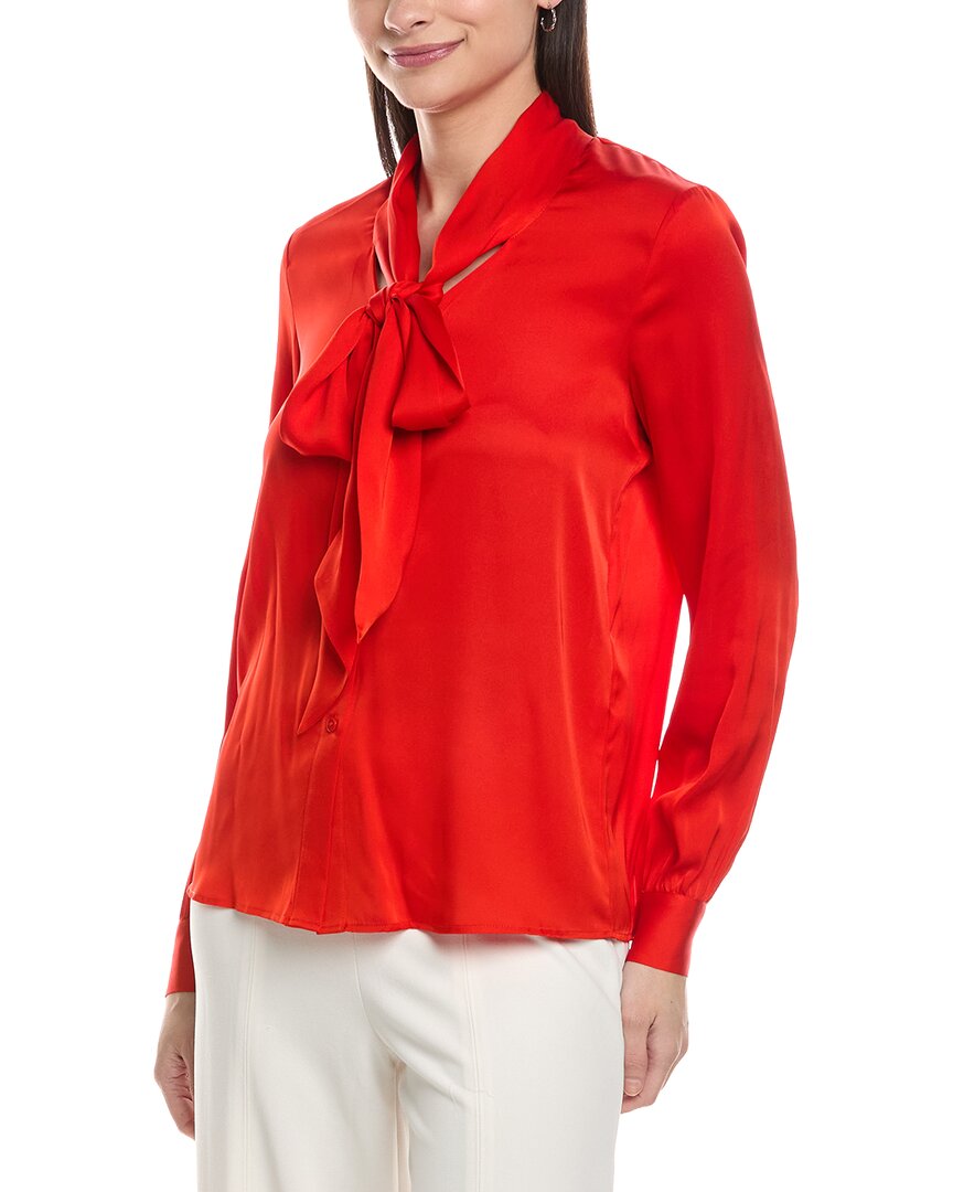 The Nicoletta Silk-Blend Top