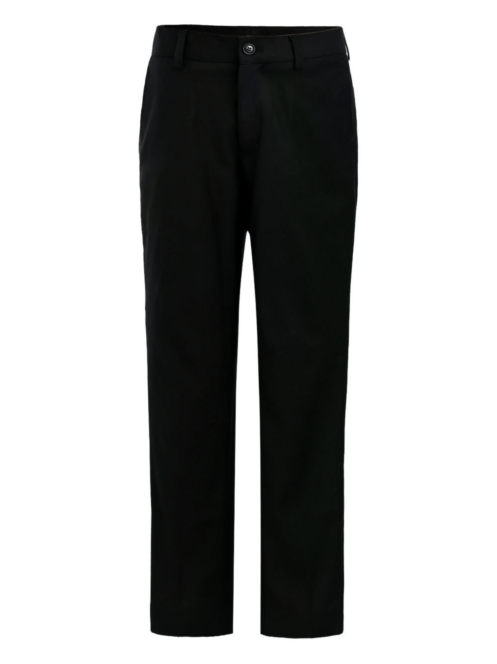 Button-fastening trousers - Black