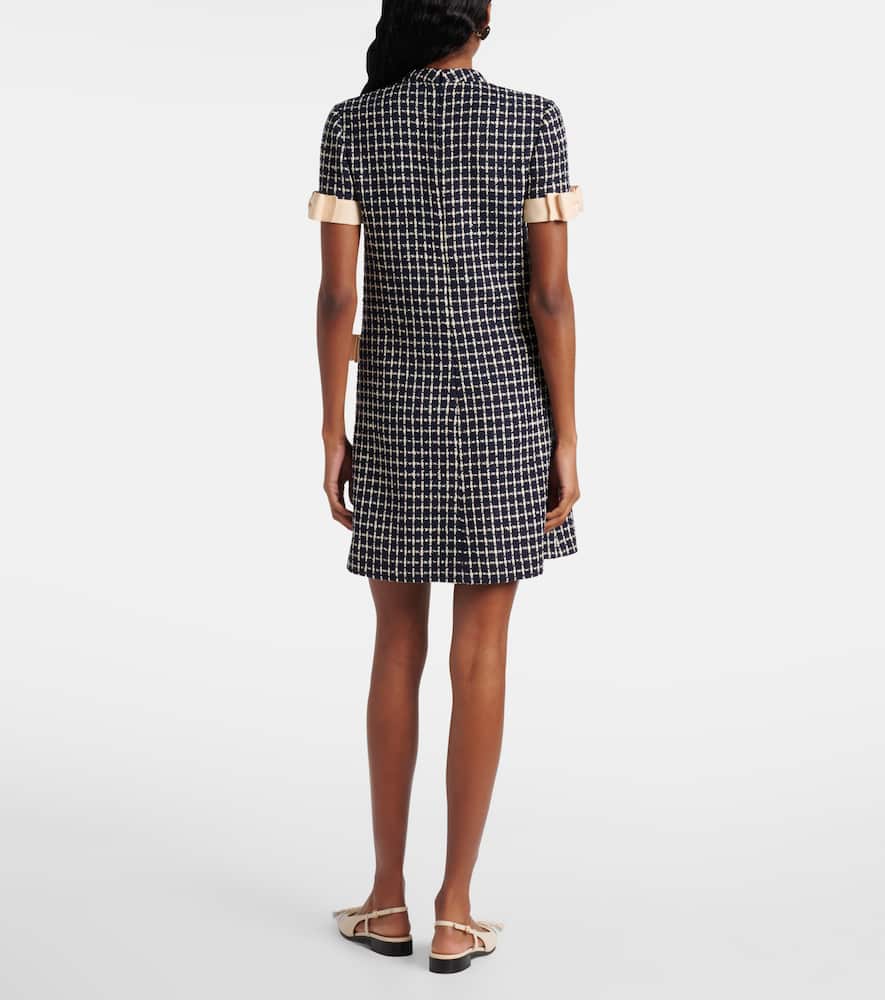 Mossi wool-blend bouclé minidress