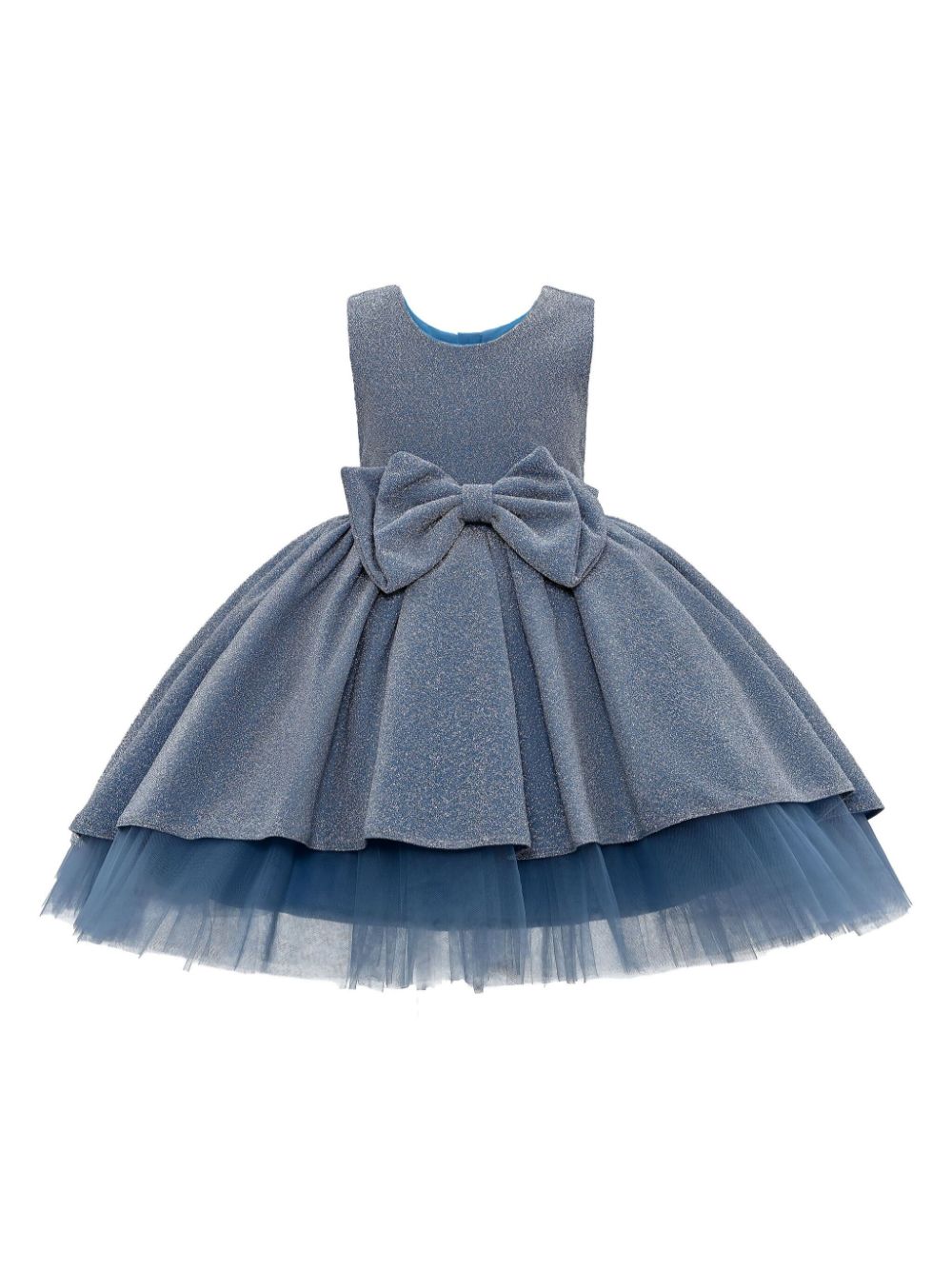 Sarita bow-detailing dress - Blue