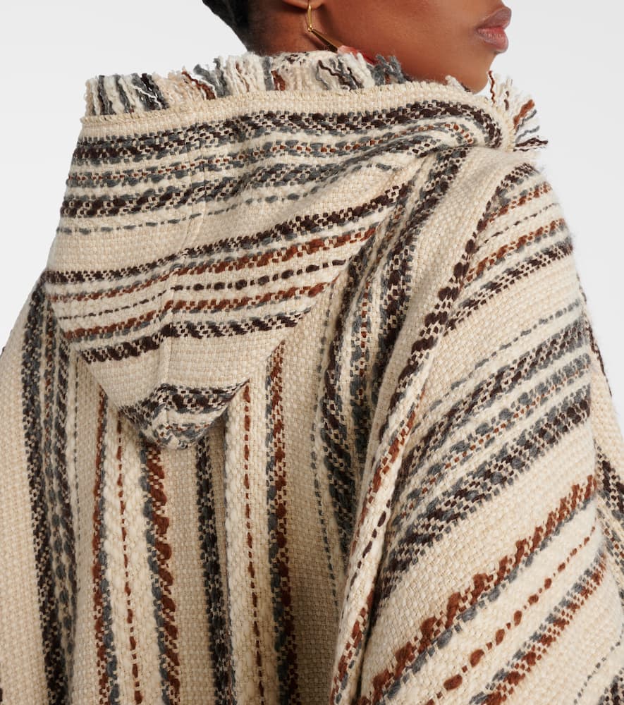 Iseline striped poncho