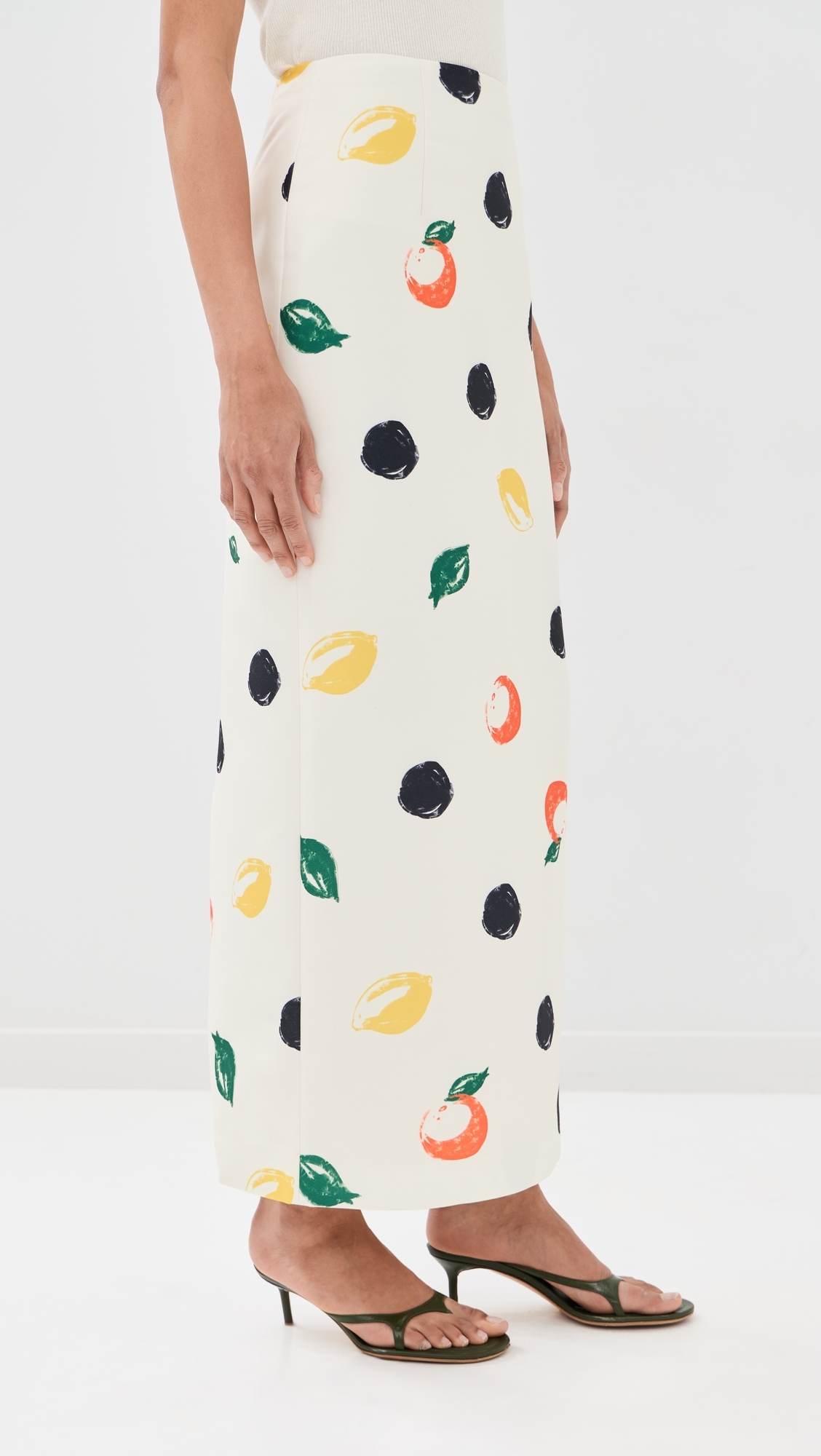 Quinn Maxi Skirt Citrus Spots