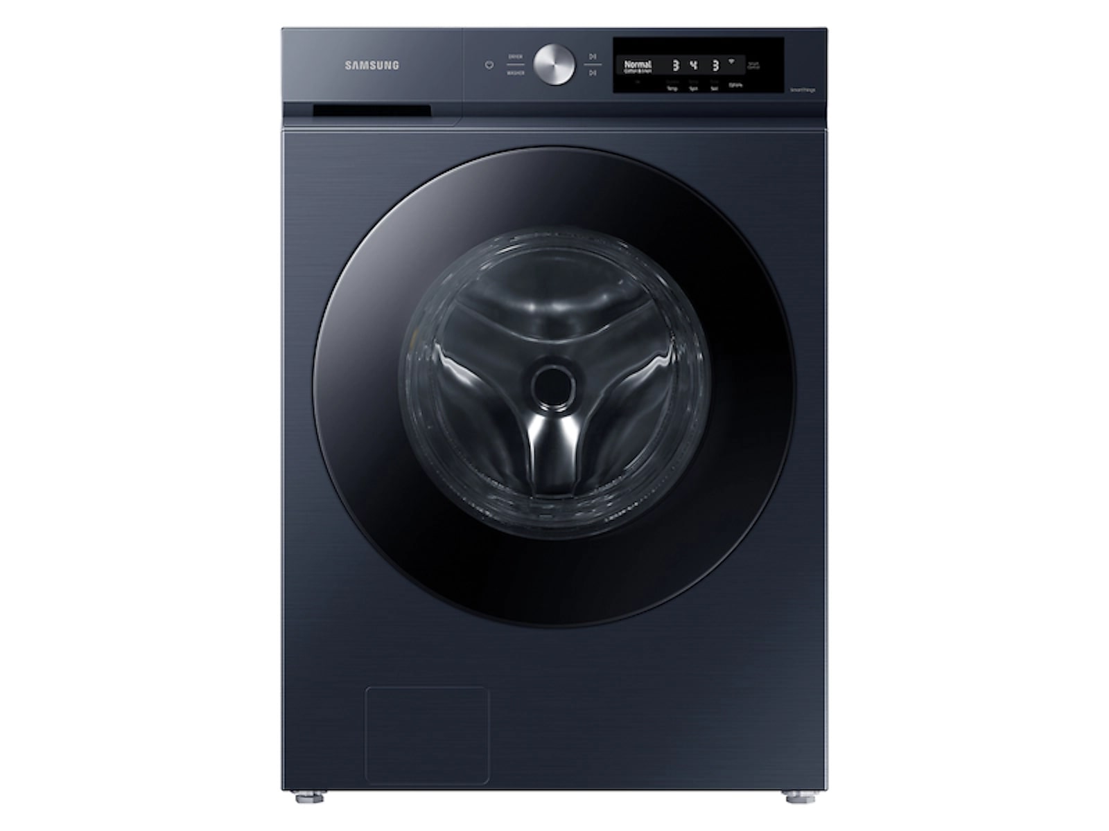 Bespoke 4.6 cu. ft. Large Capacity Front Load Washer with Super Speed Wash and AI Smart Dial in Brushed Navy Blue(WF46BB6700ADUS)