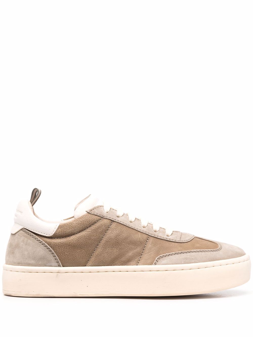 Kombined low-top sneakers - Green