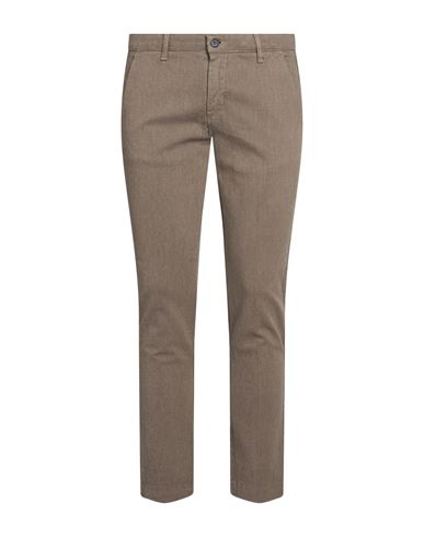 Man Pants Beige Size 28 Cotton, Elastane