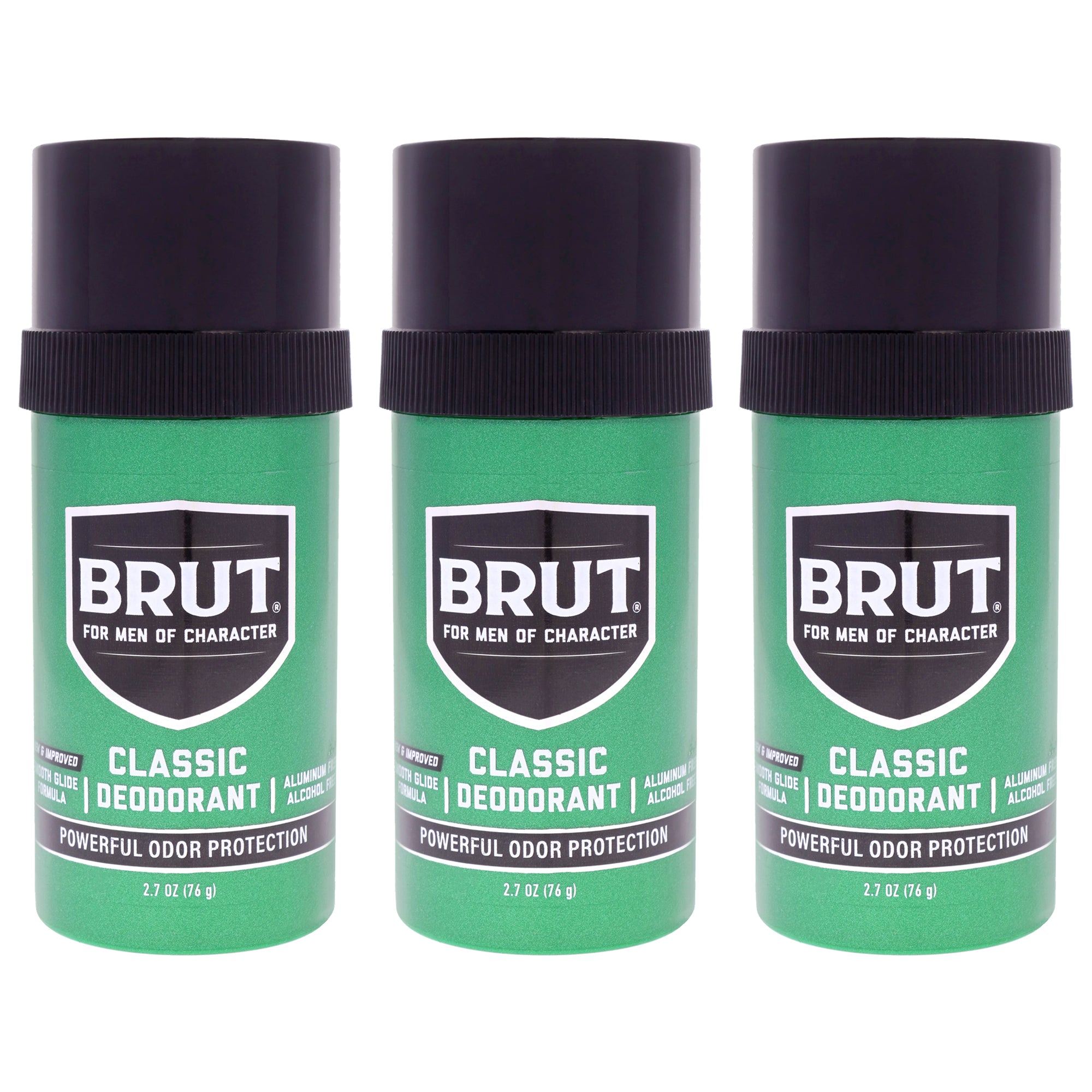 Brut by for Men - 2.5 oz Deodorant Stick - Pack of 3