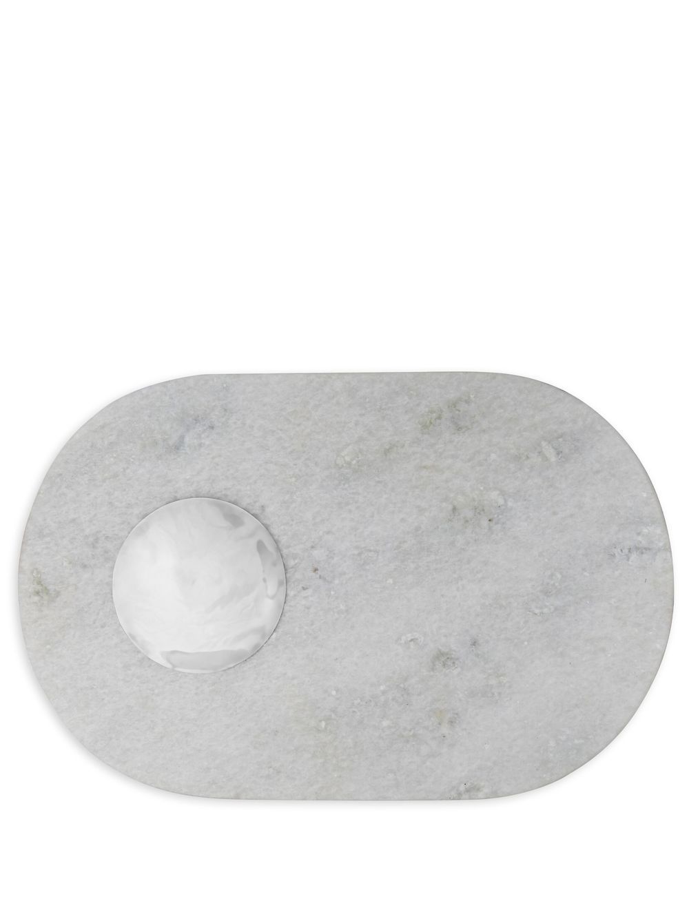 Stone curved chopping board - White