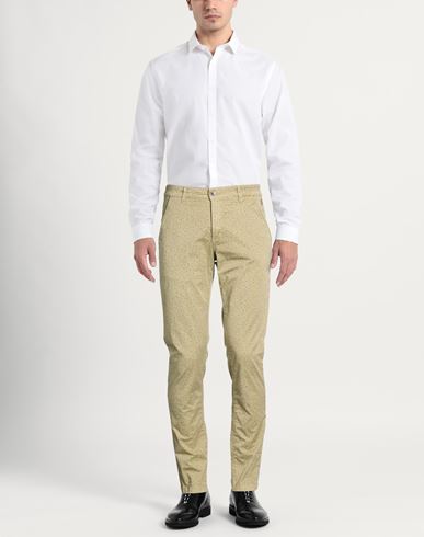 Man Pants Sage green Size 31 Cotton, Elastane