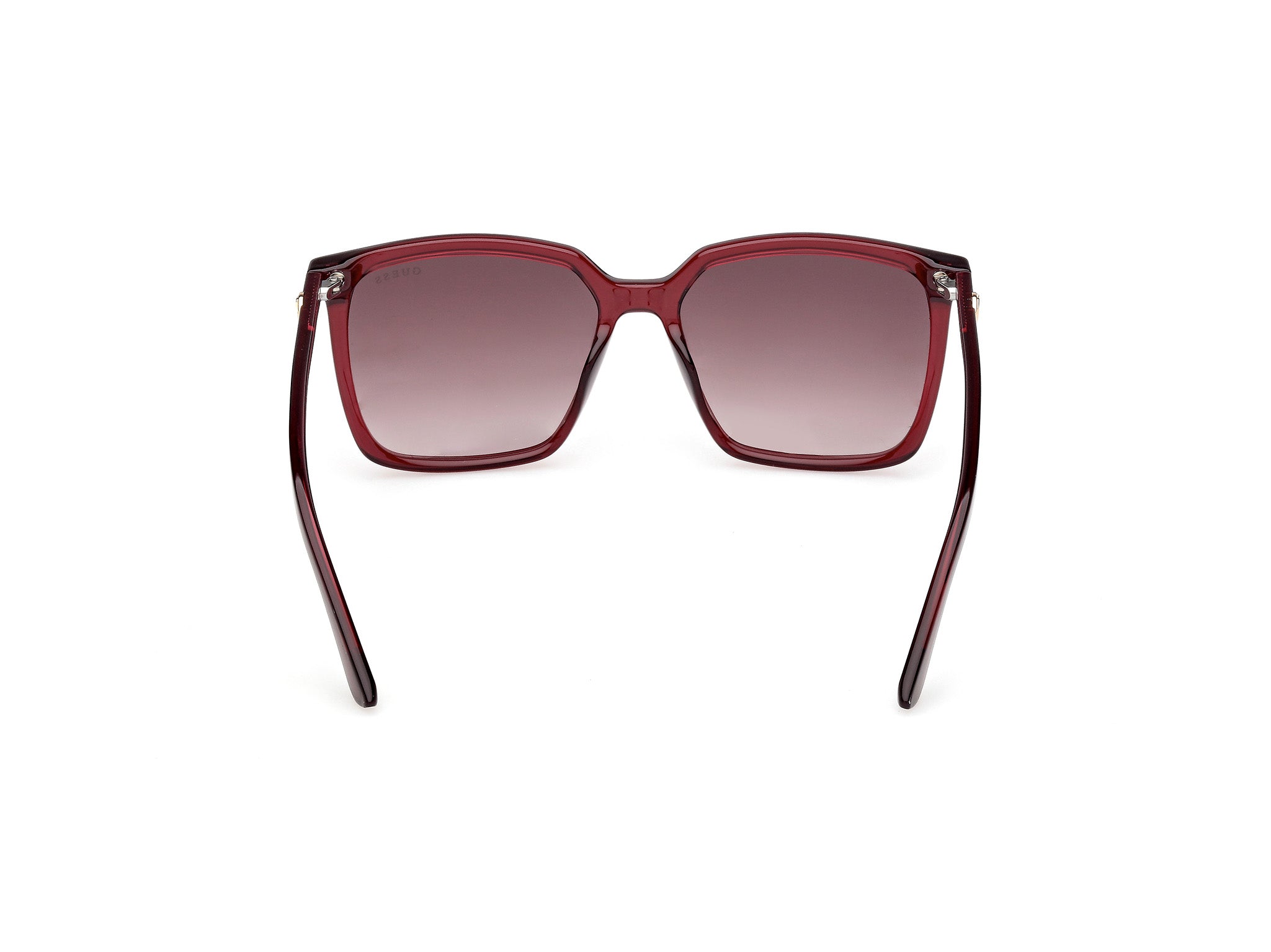 Guess Mujer Guess GU00258 69F Gafas de sol Inyectado Burdeos Marrón Cuadrada Norma