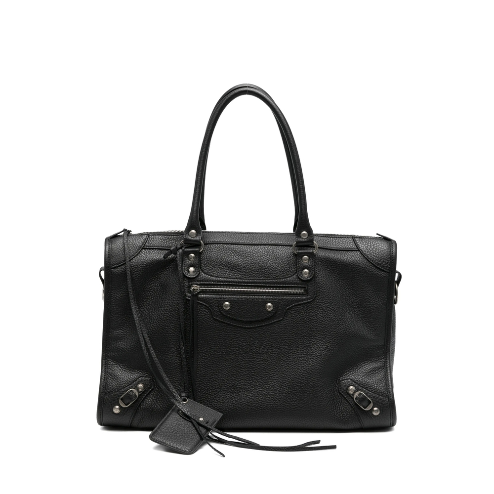 Neo Classic Grained Leather Tote Bag