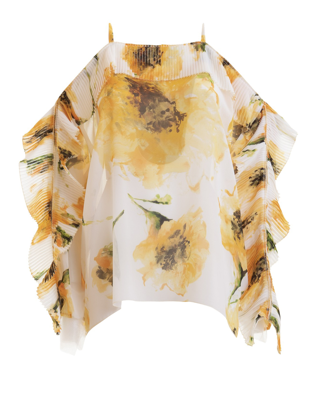 Floral printed off the shoulder blouse