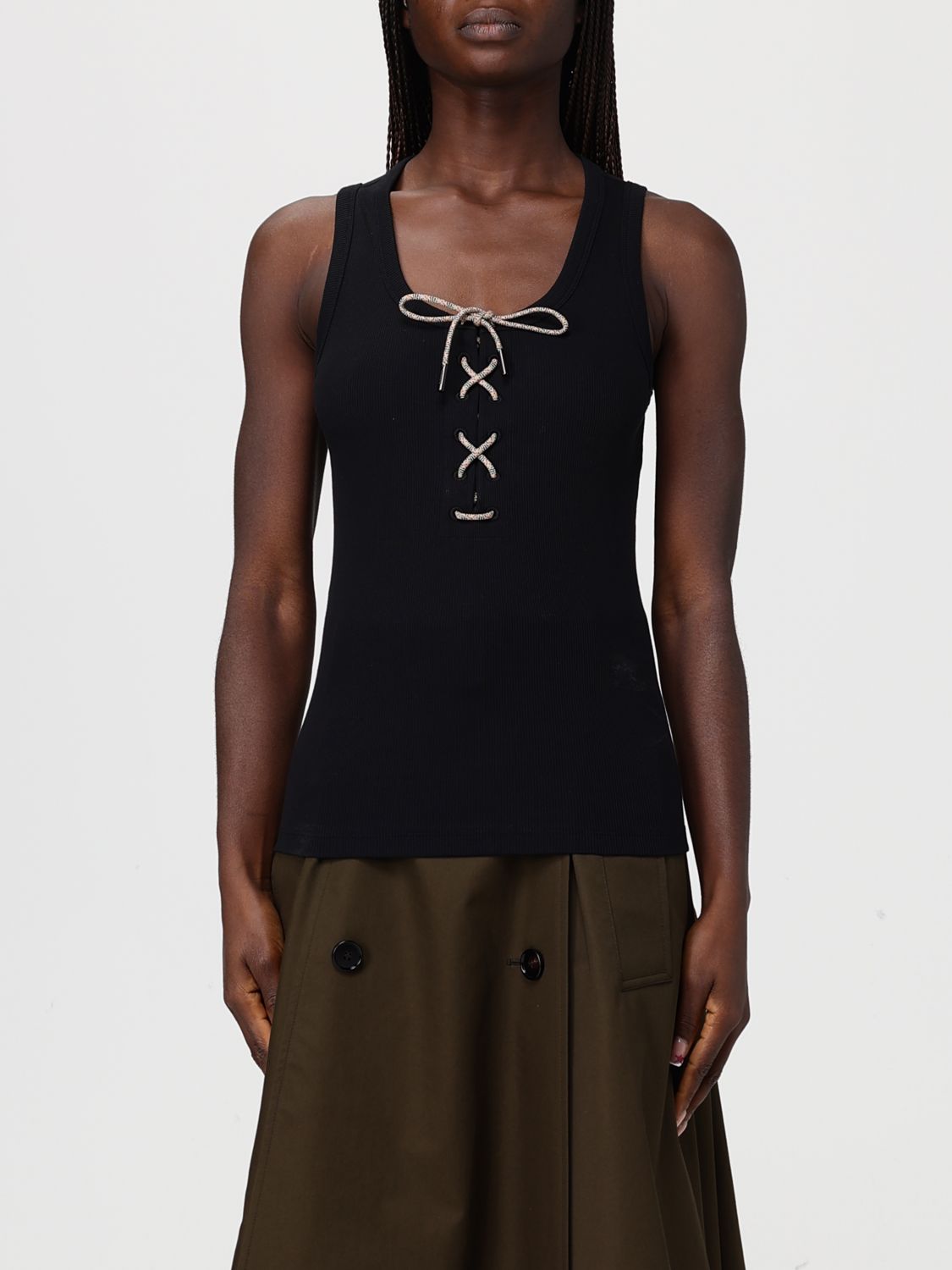 Top Woman color Black